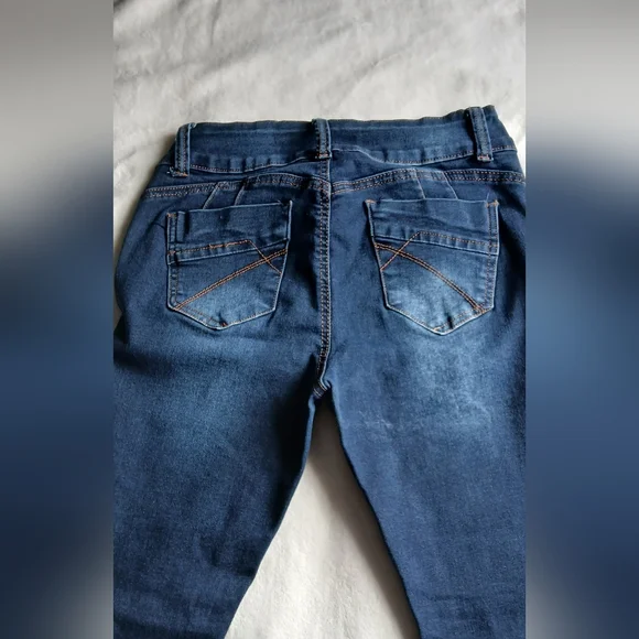 Blue Skinny Jeans for Women - Picture 4 of 7